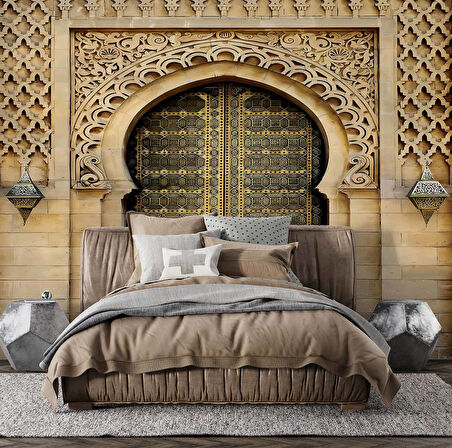 Tarihi Cami Kapısı Duvar Kağıdı