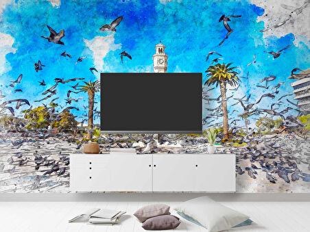 İzmir Konak Saatli Kule Duvar Kağıdı