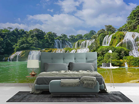 Nehir ve Şelale Manzaralı Duvar Kağıdı