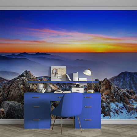 Dag ve Gökyüzü Manzaralı Duvar Kağıdı