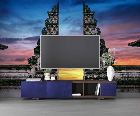 Gün Batımı Endonezya Bali Manzaralı Duvar Kağıdı