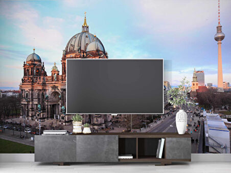 Almanya Berlin Katedrali Manzaralı Duvar Kağıdı