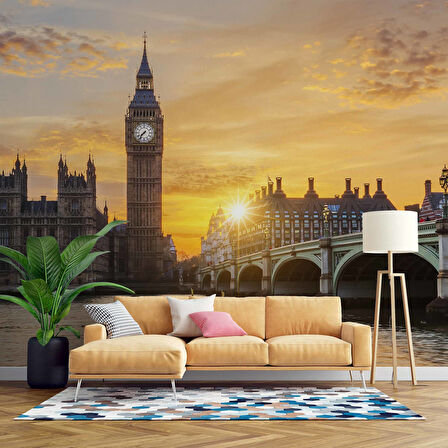 Londra Westminster Köprüsü Manzaralı Duvar Kağıdı