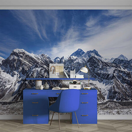 Karlı Dağ Manzaralı Duvar Kağıdı