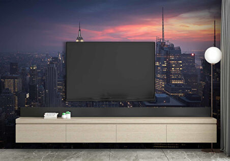 New York Empire State Gece Manzaralı Duvar Kağıdı