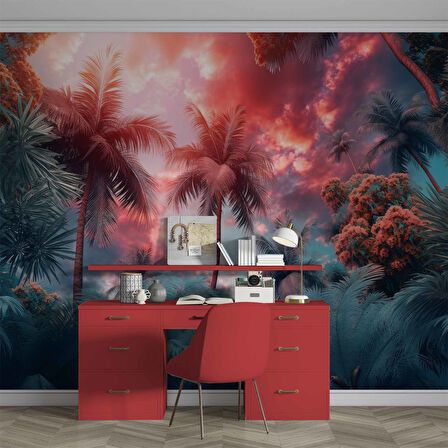 Tropikal Doğa Manzaralı Duvar Kağıdı