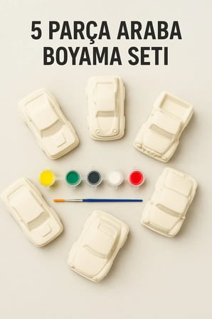🛻 5 PARÇA ARABA BOYAMA SETİ