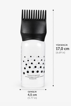 Saç Boyama Şişesi Tarak Uçlu Yağ Uygulama Şişesi Delikli Şişe Saç Bakım Aparatı Pratik
