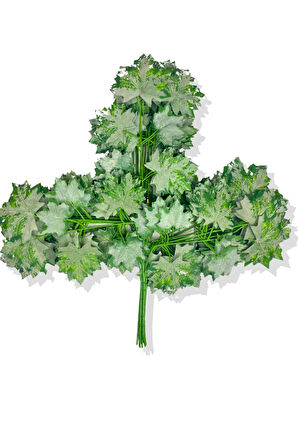 Lüx Yeşil Çınar Yaprak Akçaağaç Demeti 12 Dal