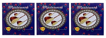 DESTAN MÜZİK 3'lü Masterwork 0.18 Kısa Sap Bağlama (SAZ) Teli