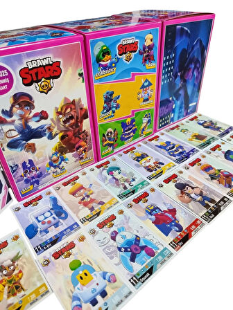 Brawl Stars Kartları – 25 Poşet | 75 Adet Yenilenmiş Karakter Kartı | Koleksiyonluk | Hediye Paketli
