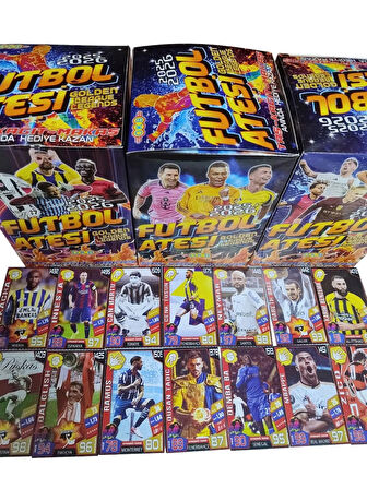 Futbol Ateşi Taş Kağıt Makas Golden (YENİ) 25 Poşet Toplam 50 Adet Kutusuz Futbolcu Oyun Kartı
