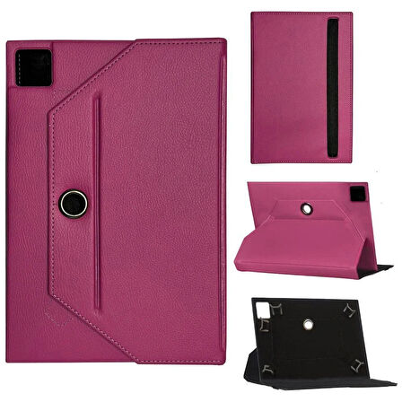 Lenovo Tab 10 TB-X103F Universal Standlı Premium Tablet Kılıfı Pembe