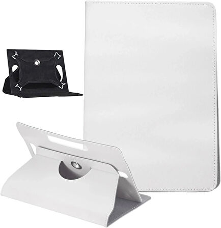 Apple İpad Air 3 A2152 Universal Standlı Premium Tablet Kılıfı Beyaz
