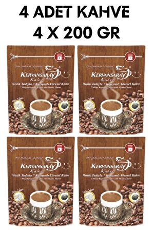 Kervansaray Kahve 7 Karışımlı Damla Sakızlı Yöresel Kahve 200gr 4 X 200gr