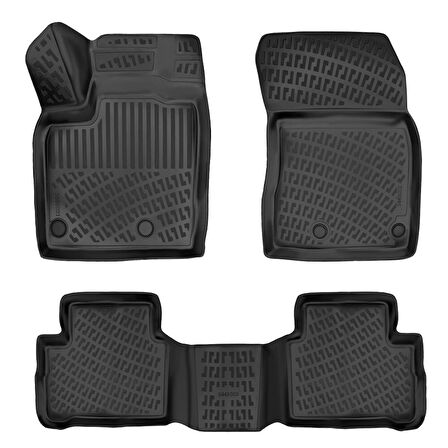 NISSAN QASHQAI III 3D Siyah Havuzlu Paspas 2022 ve SONRASI