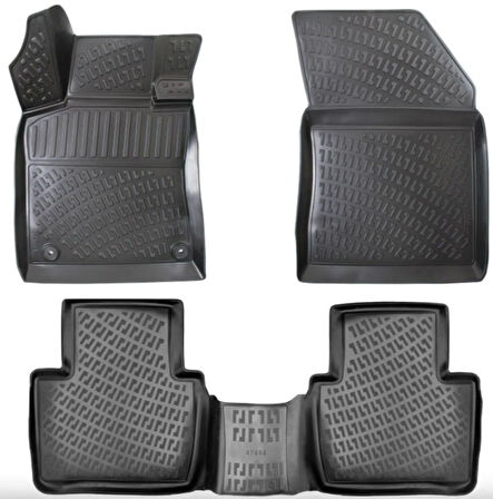 PEUGEOT 508 3D Siyah Havuzlu Paspas 2019 ve SONRASI