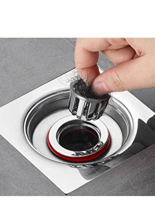 Banyo Gideri Koku Önleyici Metal Tapa Banyoda Kötü Kokulara Son Gider Kapağı Contalı 3.2 Cm dmr-7145