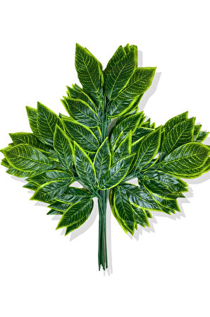 Yapay Çiçek Demet Açık Yeşil Detaylı Ceviz Dalı 12 Adet 70 Cm