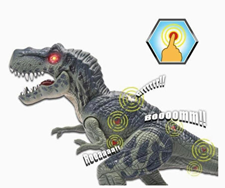 Dinazor T-Rex Yürüyen Sesli Işıklı Dinazor