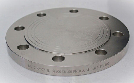316 Kalite DN100 Kaynak Boyunlu Flanş 4'' PN10 DIN2510 Paslanmaz Çelik 114mm Jktl Uyumlu Gemi Tesisat