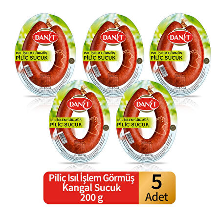 Piliç Sucuk Isıl İşlem Görmüş 200 g X 5 ADET