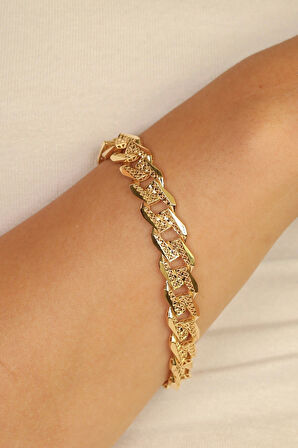 Dantel Gurmet Altın Bileklik