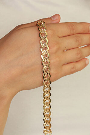 Dantel Gurmet Altın Bileklik