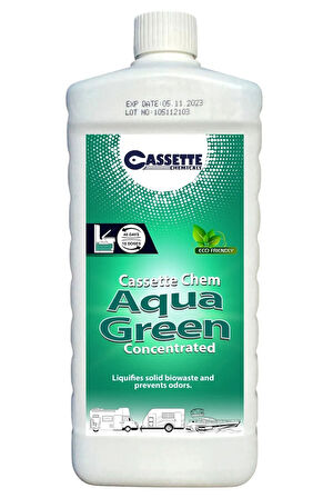 Karavan Tekne Tuvalet Kimyasalı Aqua Green Portatif ve Kasetli Tuvalet Atık Parçalayıcı