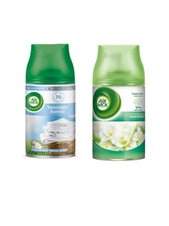 DOFİX Air Wick Freshmatic 2'li Yedek Oda Spreyi Temizliğin Esintisi + Bahar Çiçekleri