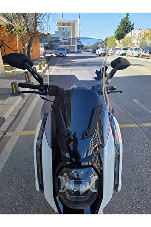MOTOCAM Dofern JDF 250 T Siperlik Ön Cam 2024-2025 Model 60cm Füme Renkli 4mm UZUN CAM