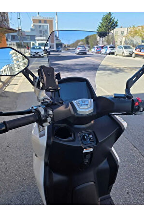 MOTOCAM Dofern JDF 250 T Siperlik Ön Cam 2024-2025 Model 60cm Füme Renkli 4mm UZUN CAM