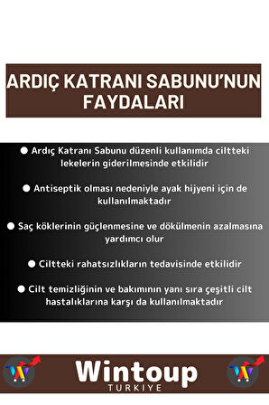 Doğal Ardıç Katranı Sabunu Özel Üretim Tüm Cilt Tipleri İçin Uygun 2 Adet 100gr