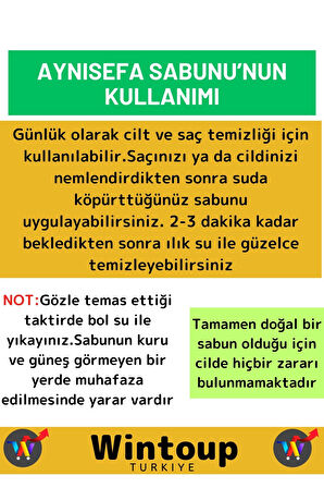 Doğal Aynı Sefa Sabunu Özel Üretim Tüm Cilt Tipleri İçin Uygun 3 Adet 100gr