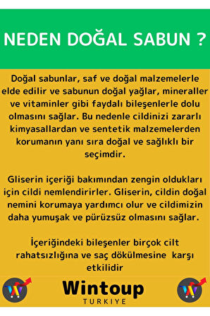 Doğal Aynı Sefa Sabunu Özel Üretim Tüm Cilt Tipleri İçin Uygun 3 Adet 100gr