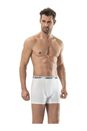 Erkek Beyaz Boxer 6 lı Paket