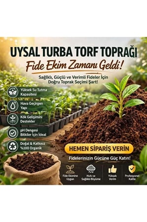 20 Lt. Bitki Toprağı, Fideleme, Saksı Toprağı İç Dış Mekan Toprak 20 Lt.
