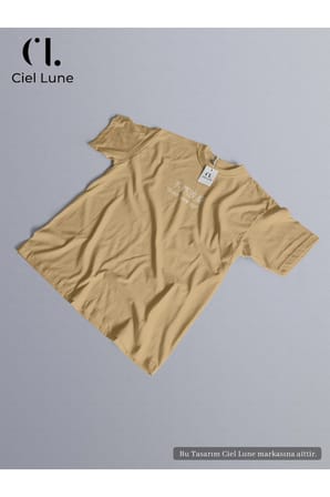 Unisex Don't Give Up Özel Tasarım - Oversize T-Shirt