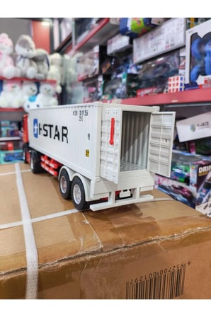 Büyük Boy 2.4 GHZ Uzaktan Kumandalı Dorseli Konteyner Tır Full Fonksiyon RC Tır