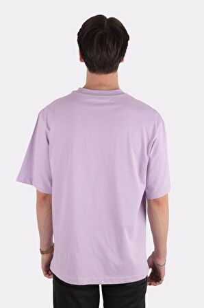 Erkek Oversize Bisiklet Yaka T-shirt