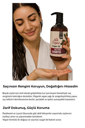 Doxa Tuzsuz Şampuan 500 ml – Organik Argan Yağlı, Boyalı Saçlara Özel Renk Koruyucu Bakım 2li Set