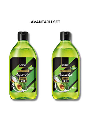 DOXA Avokado & Süt Özlü Duş Jeli – 400 ml 2li Set