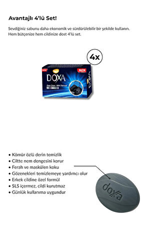 Men Kömür Özlü Erkek Sabunu – Kömürlü - Derin Temizlik Ve Arındırıcı Etki (LİMİTED EDİTİON)