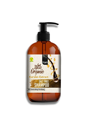 Doxa Organik Keratin Özlü Tuzsuz Şampuan - Yağ Dengeleyici ve Arındırıcı (Salt Free Shampoo - 500 ml) 