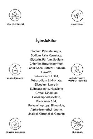 Micellar Water Nemlendirici Sabun – Shea Yağı ve Misel Su İçerikli, Vegan Formül