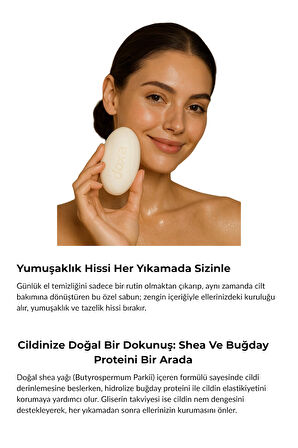 Shea Yağlı ve Buğday Proteinli Nemlendirici El Sabunu – Cilt Dostu Formül