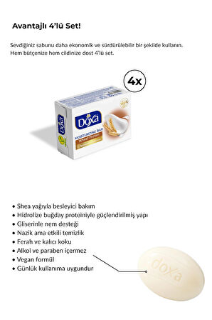 Shea Yağlı ve Buğday Proteinli Nemlendirici El Sabunu – Cilt Dostu Formül