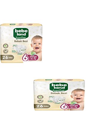 X-Large 6numara bebek bezi hesaplı paket 6X2 adet