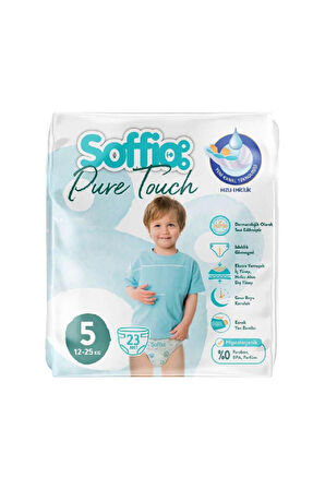 Pure Touch Bebek Bezi Islaklık Göstergeli No:5 Junior 23 Adet