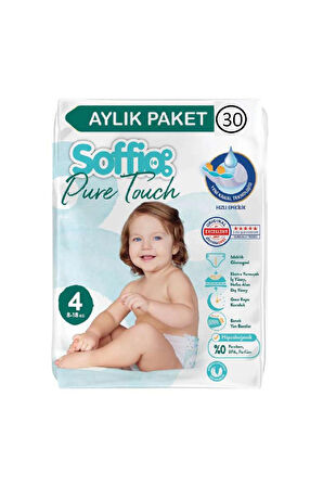 Pure Touch Bebek Bezi Islaklık Göstergeli No:4 30 adet